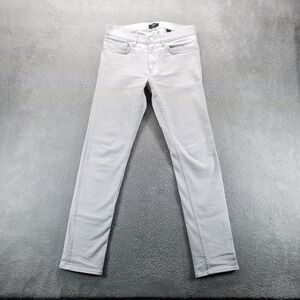 Raffi Pants Mens 30x32 White Raffi Slim Fit Tailored Performance Twill